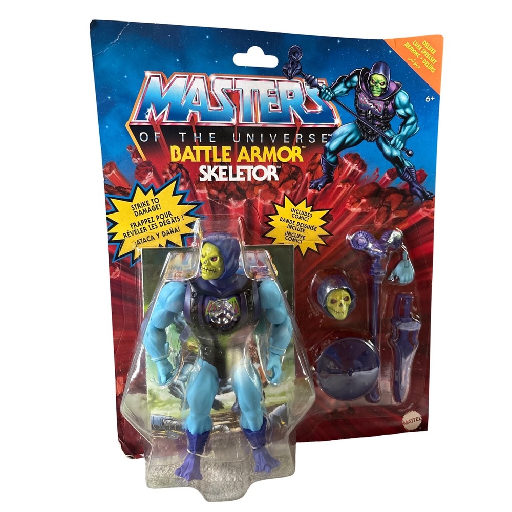 Mattel Masters of the Universe Origins Battle Armor Skeletor Deluxe Figure NEW